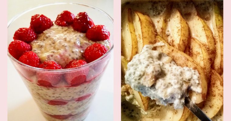 Puddings gourmands aux graines de chia pour matins pressés