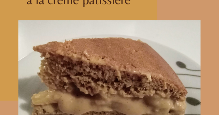 Gâteau fourré à la crème pâtissière version saine