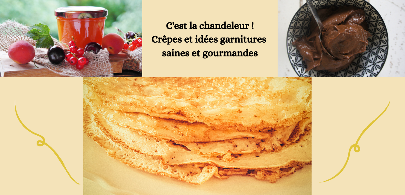 Pâte à crêpes et idées de garnitures saines et gourmandes à IG bas