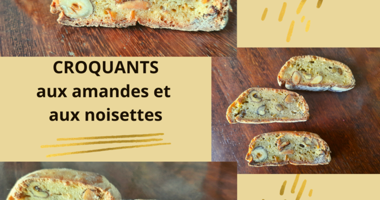 Croquants aux amandes et aux noisettes à IG bas