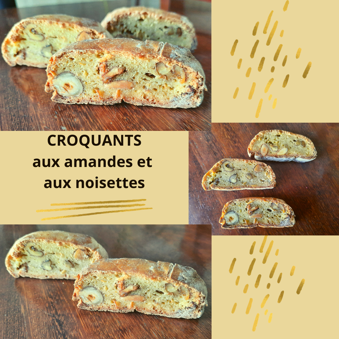 Croquants aux amandes et aux noisettes à IG bas