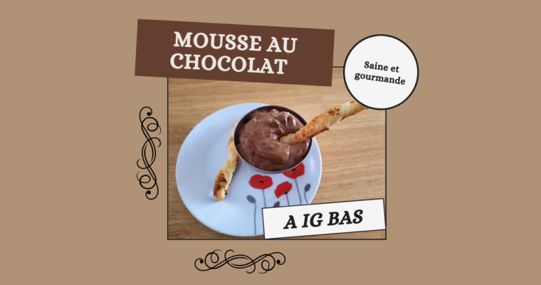 Mousse au chocolat à IG bas