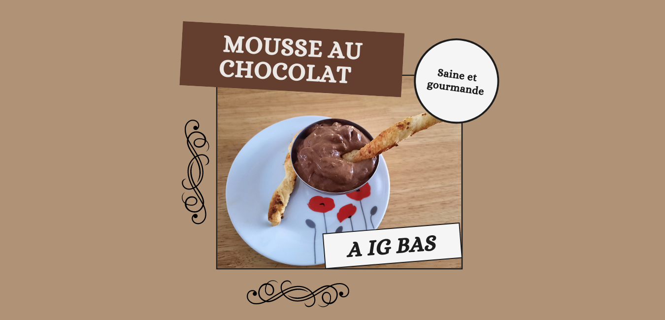 Mousse au chocolat à IG bas | Ana-santé